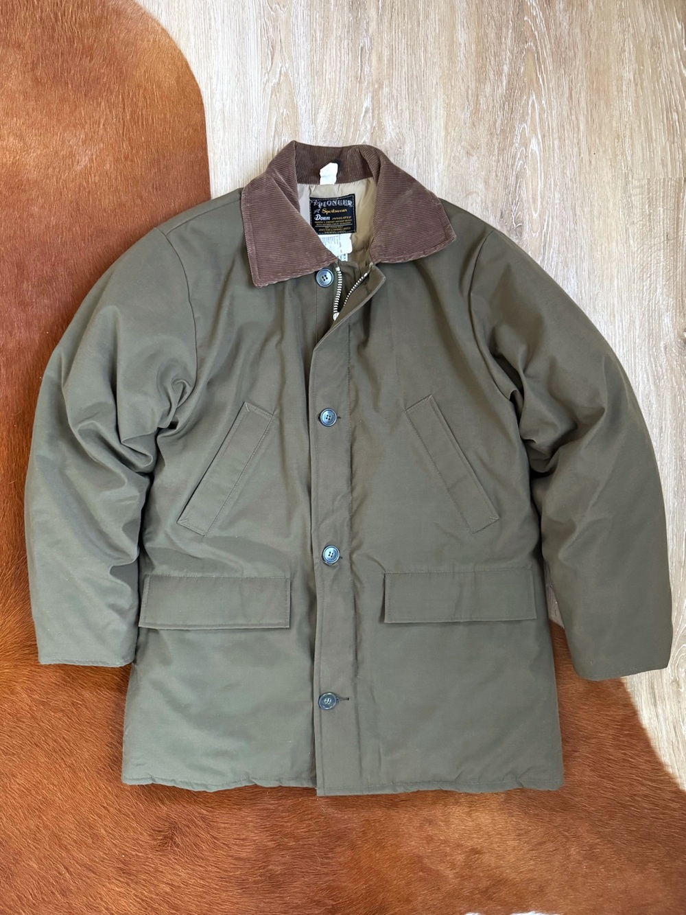 Vintage Pioneer Down Insulated Barn Jacket | Chore Coat | Hunting Coat - mens M